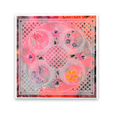 Linda's 123 - C Hydrangea, Crocus & Narcissus A4 Square Groovi Plate