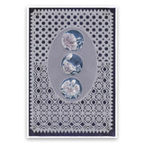 Linda's 123 - ABC Florals A4 Square Groovi Plate Trio