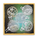 Linda's 123 - ABC Florals A5 Square Groovi Plate Trio