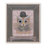 Linda's Papa Owl A4 Square Groovi Tem-plate