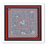 Leafy Swirl & Large Netting A5 Square Groovi Plate Set
