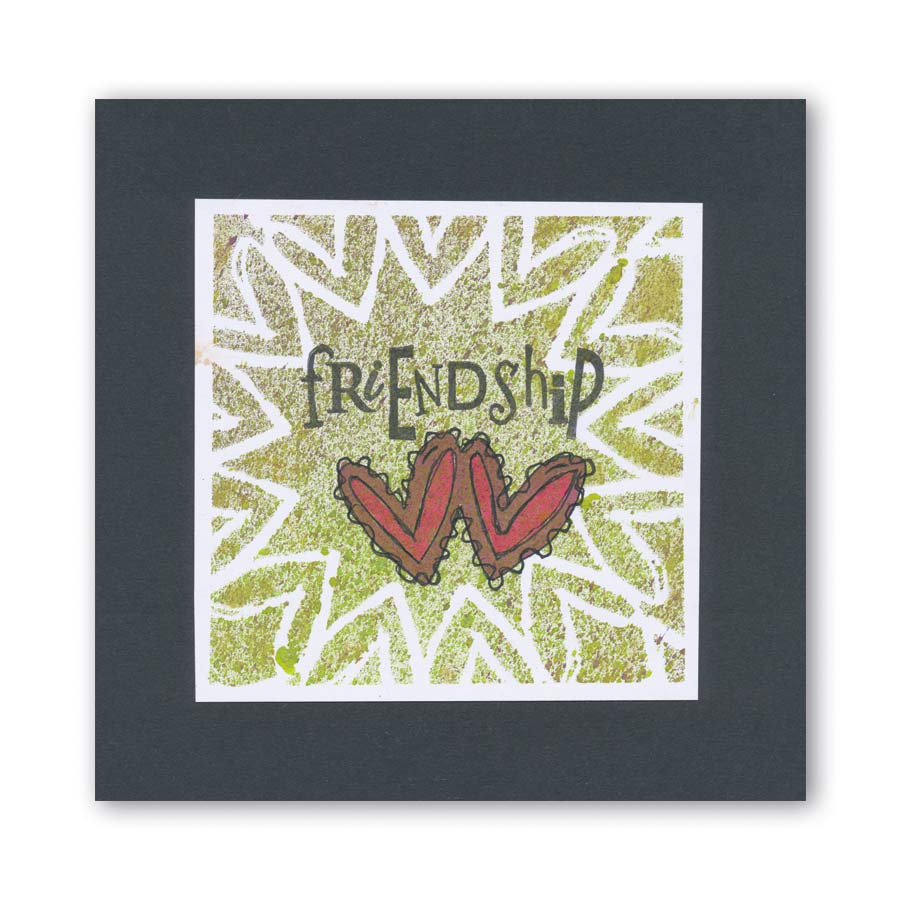 CLEARANCE Leonie's Love Circus 9" x 9" Frameless Stencil