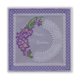 Linda's Gladiolus & Lace A5 Square Groovi Plate