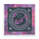 Linda's Gladiolus & Lace A5 Square Groovi Plate