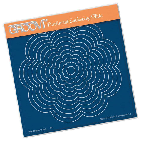 Linda's Large Nested Doily Frames A5 Square Groovi Plate