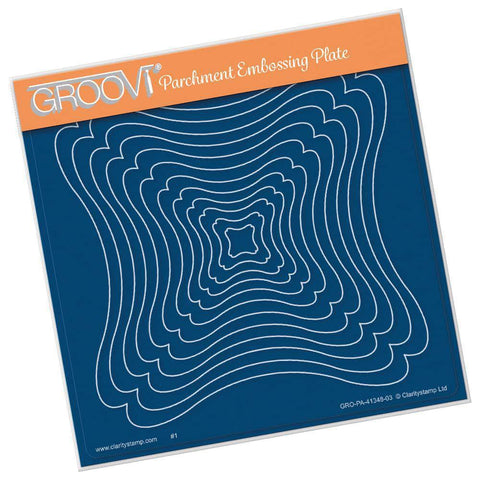Linda's Tucked Corner Frames A5 Square Groovi Plate