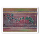 Linda's 123 Christmas - GH Poinsettia & Christmas Rose A4 Square Groovi Plate Set