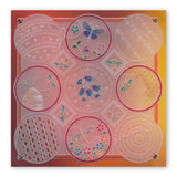 Linda's Dragonflies A5 Square Groovi Plate