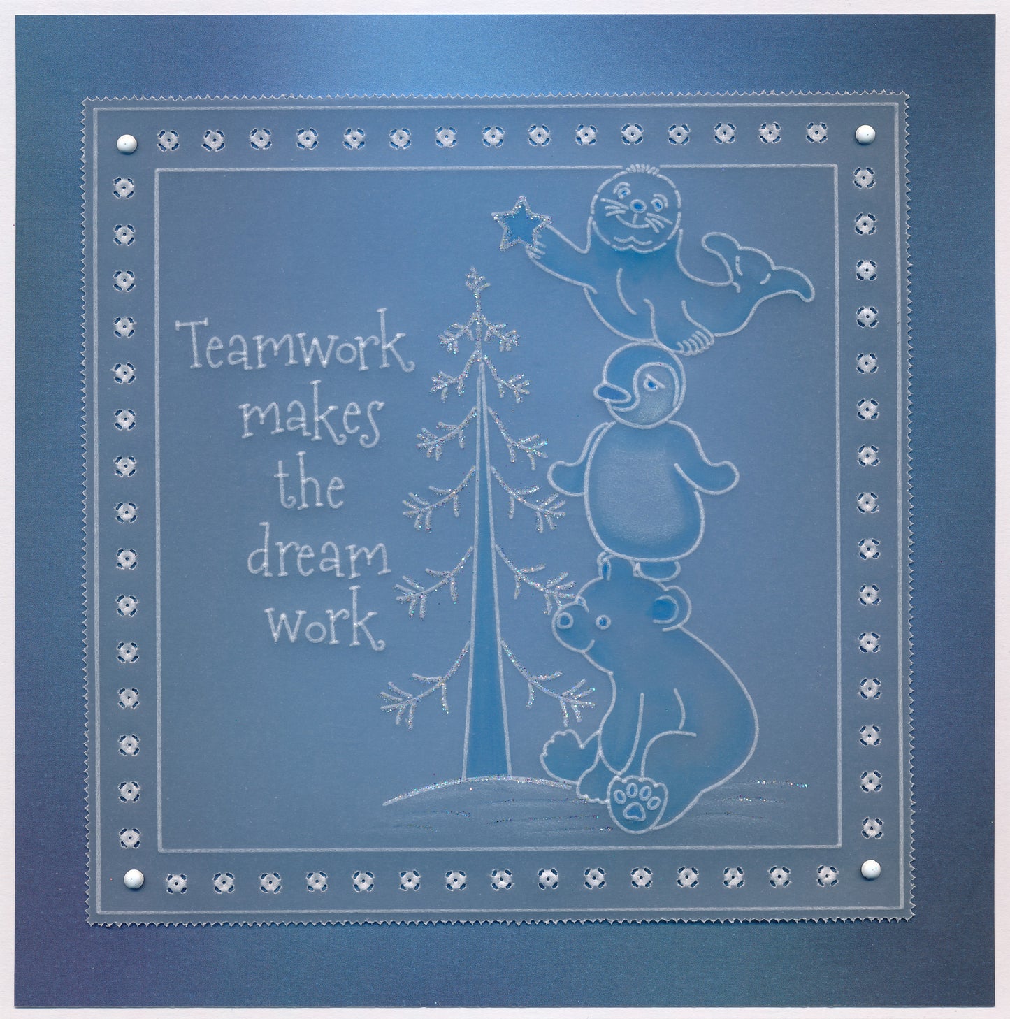 Linda's Penguins, Seals & Polar Bears Trio A5 Square Groovi Plate Set