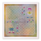 Linda's Build a Snowbaby A5 Square Groovi Plate