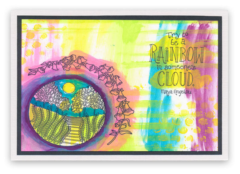 Mini Words of Wisdom A5 Square Stamp Set