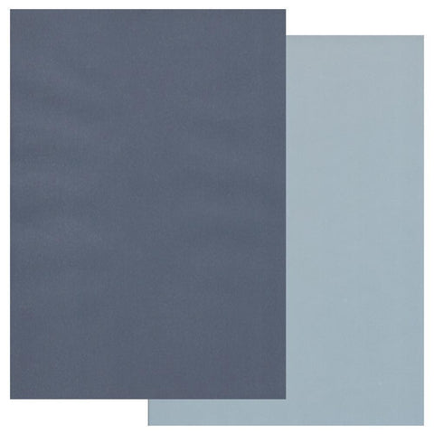 Midnight Blue & Sky Blue x10 Groovi Duo Parchment Paper A4