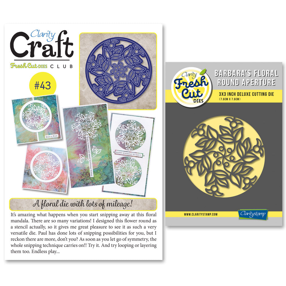 New Design Dies Back Issue - 43 - Barbara's Floral Round