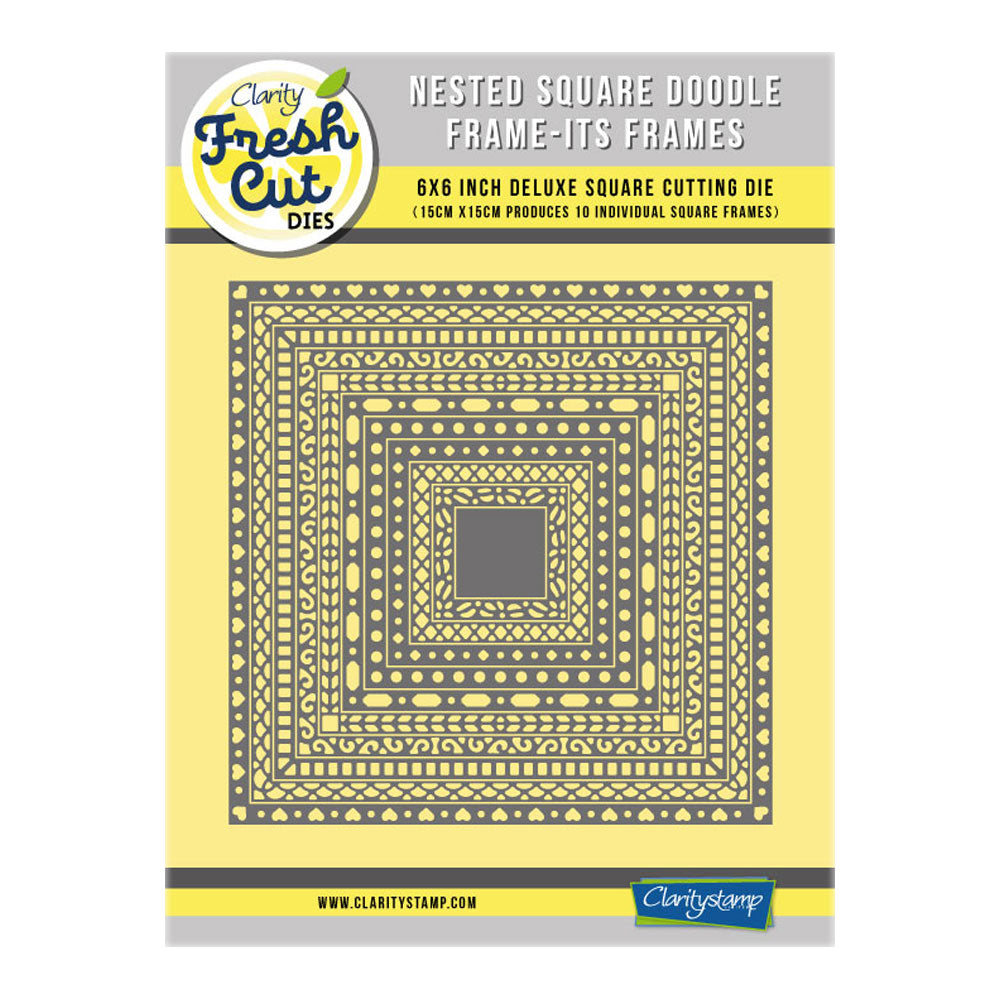 Nested Square Doodle Frame-its Frames Die Set