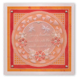 Nested Circles & Frilly Frames A4 Square Groovi Plate
