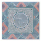 Nested Scallops Squares & Circles A5 Square Groovi Plate Duo