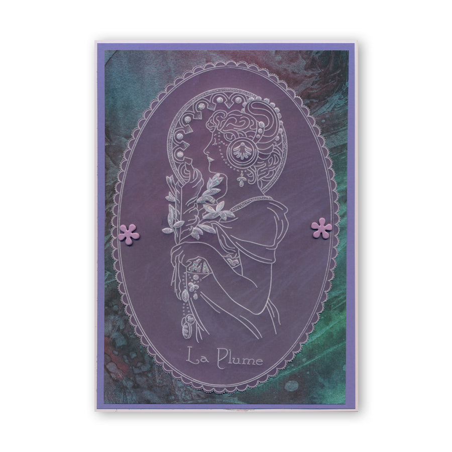 Nested Scallops Ovals A5 Groovi Plate