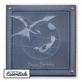 Nested Squares Extension & Alphabet Frame A4 Square Groovi Plate
