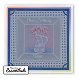 Nested Squares Extension & Alphabet Frame A4 Square Groovi Plate