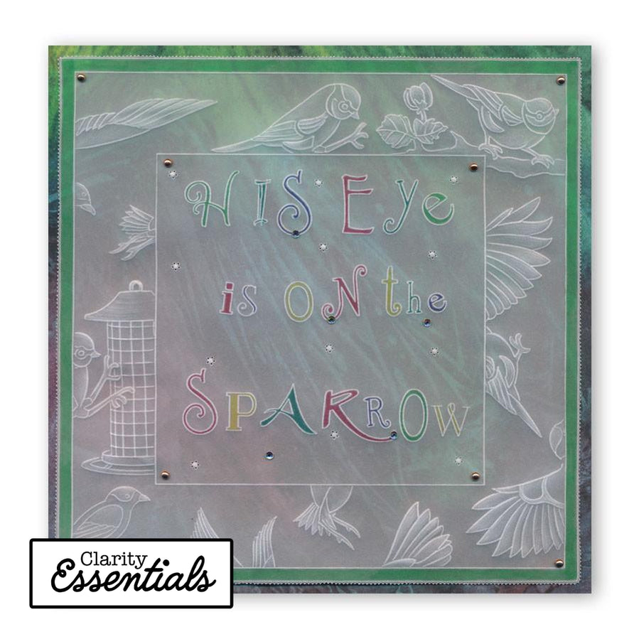 Nested Squares Extension & Alphabet Frame A4 Square Groovi Plate