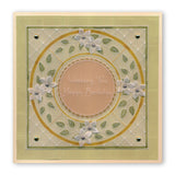Nested Circles & Frilly Frames A4 Square Groovi Plate