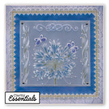 Nested Squares Extension & Alphabet Frame A4 Square Groovi Plate