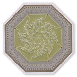 Octagon Extension & Art Deco Alphabet A4 Square Groovi Plate