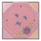 Octagon Extension & Art Deco Alphabet A4 Square Groovi Plate