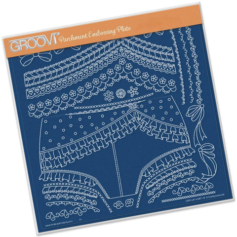 Oooh-La-La Knickers A4 Square Groovi Plate