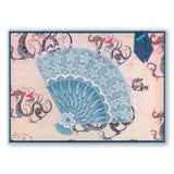 Oriental Fan & Bamboo Set A5 Square Groovi Plate Set