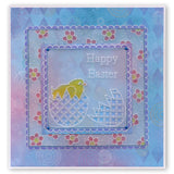 Ornate Eggs & Chicks A5 Square Groovi Plate