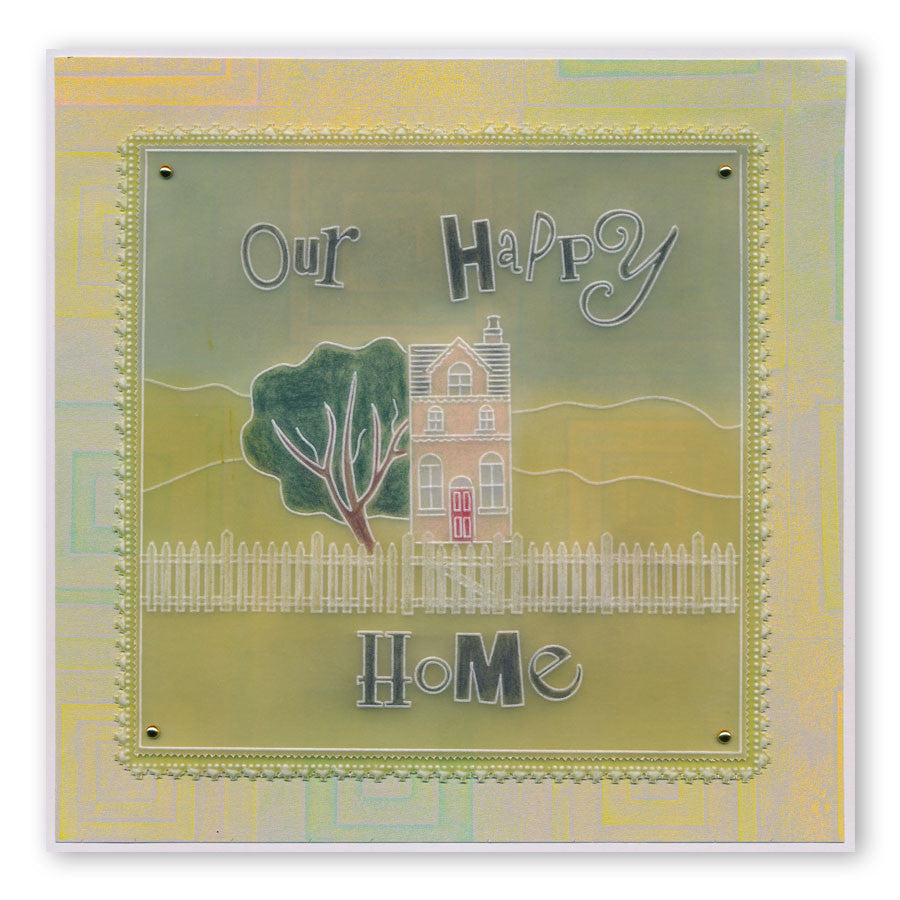 Family & Blessings Word Chains Groovi Border Plate