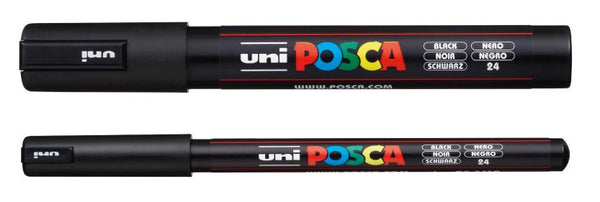 Uni Posca Marker PC-1MR BLACK - Posca Marker PC-1MR round fine -  Lachenmeier Farben AG