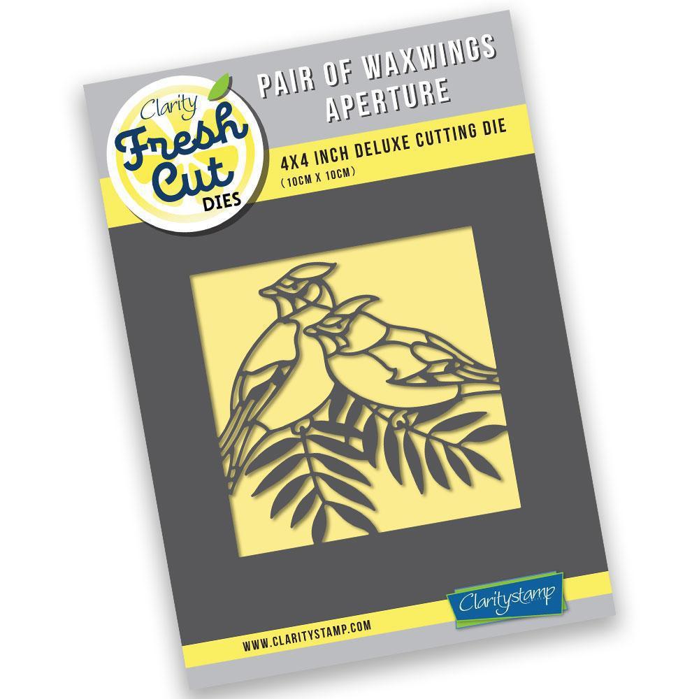 Pair of Waxwings Aperture Clarity Fresh Cut Die