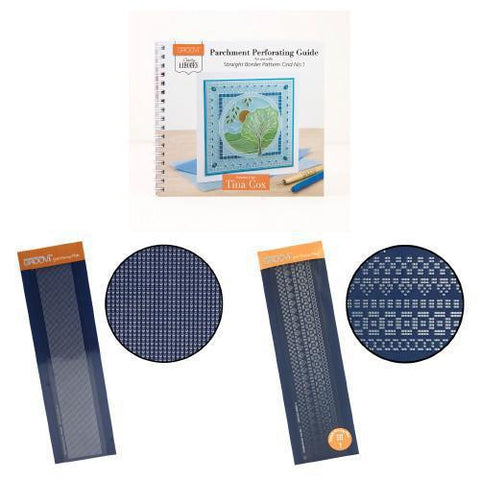 Clarity ii Book: Parchment Perforating Guide Bundle for Straight Border Pattern Grid No. 1