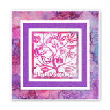 Nested Squares Picot Cut A4 Square Groovi Plate