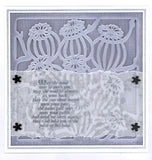 Poppy Seed Heads 7" x 7" Stencil