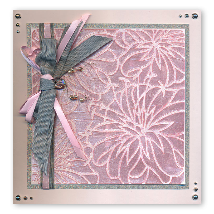 Casablanca Lilies 7" x 7" Stencil