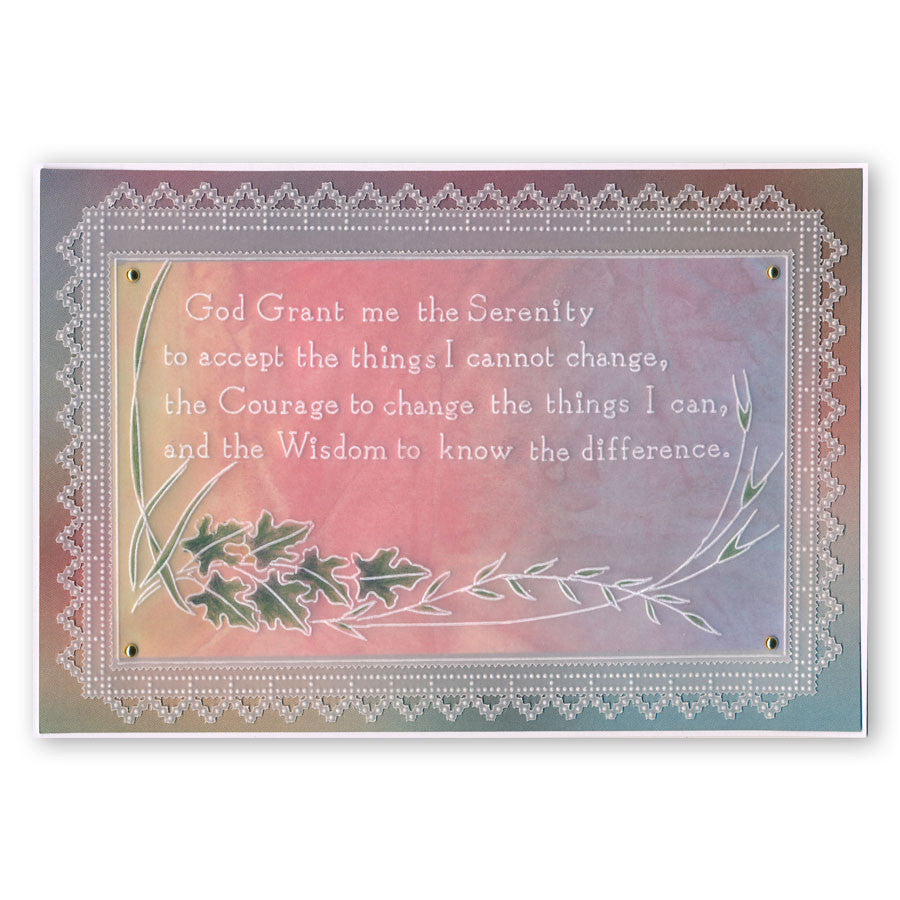 Serenity Prayer A5 Groovi Plate
