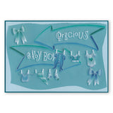 Word Chain Collection Groovi Border Plate & Mate Set + Groovi Border Folder