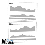 Riverside Mountains & Reflection A5 Masks