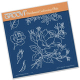 Jayne's Roses A5 Square Groovi Plate