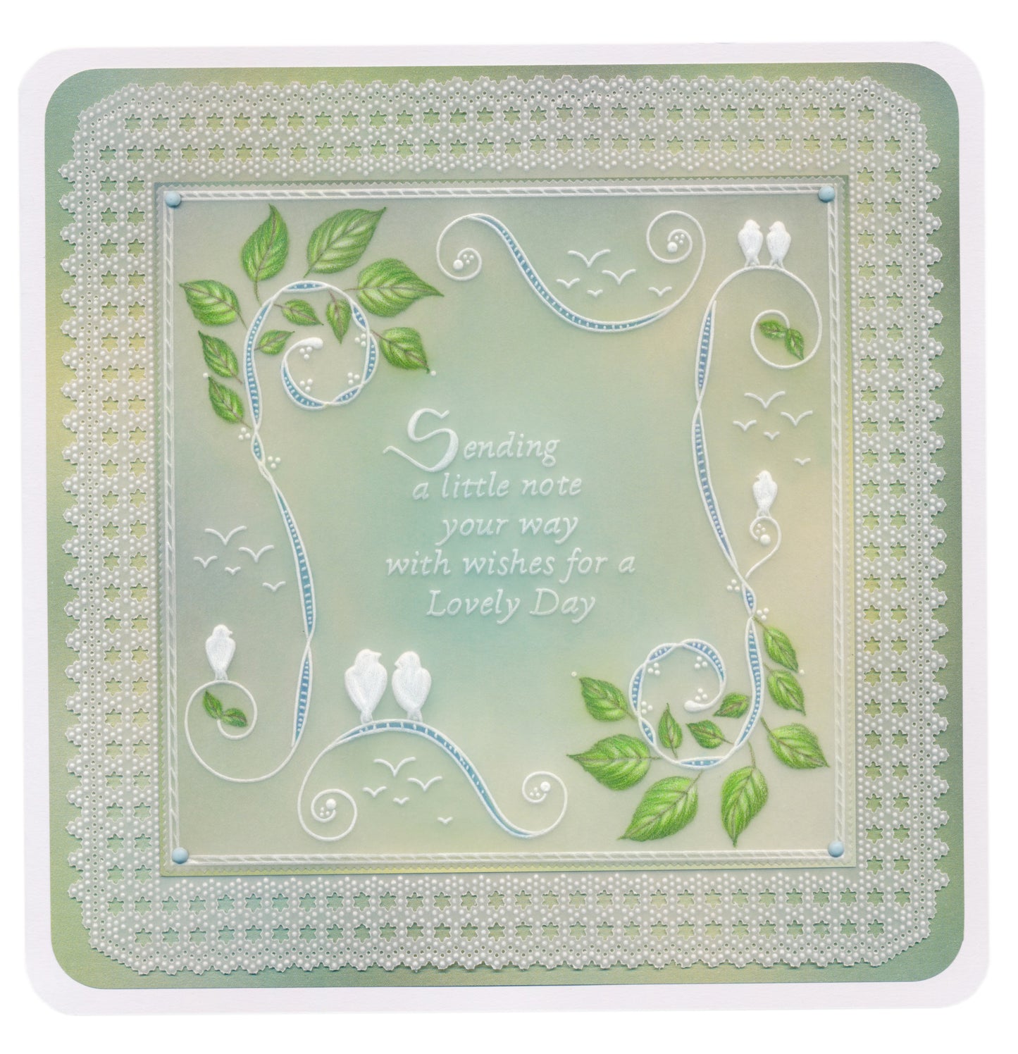 Barbara's SHAC Woodland Birds on a Wire A5 Groovi Plate