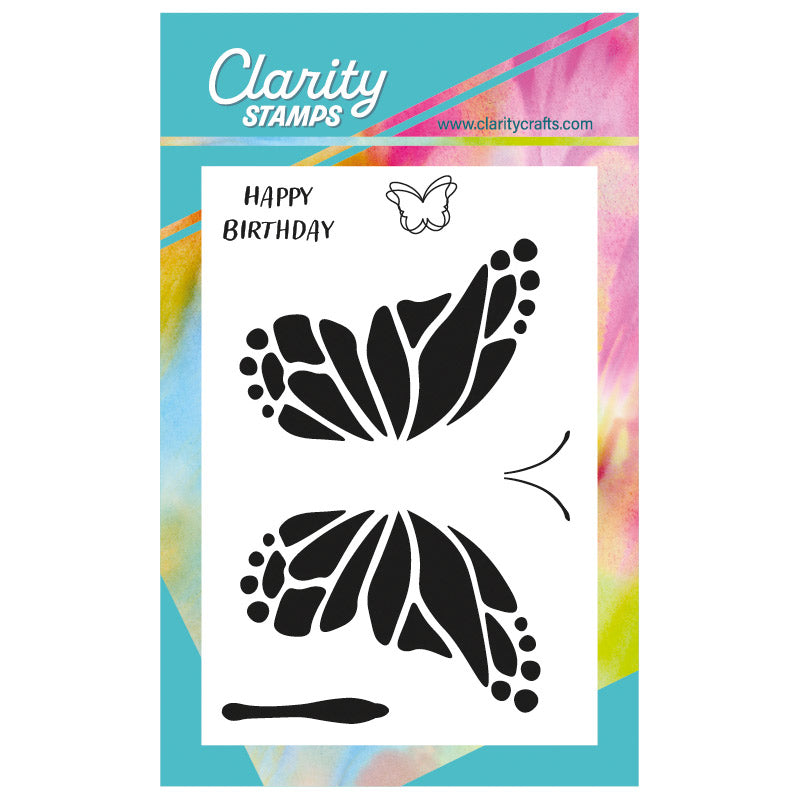 Small Monarch Butterfly A7 Stamp & Mask Set