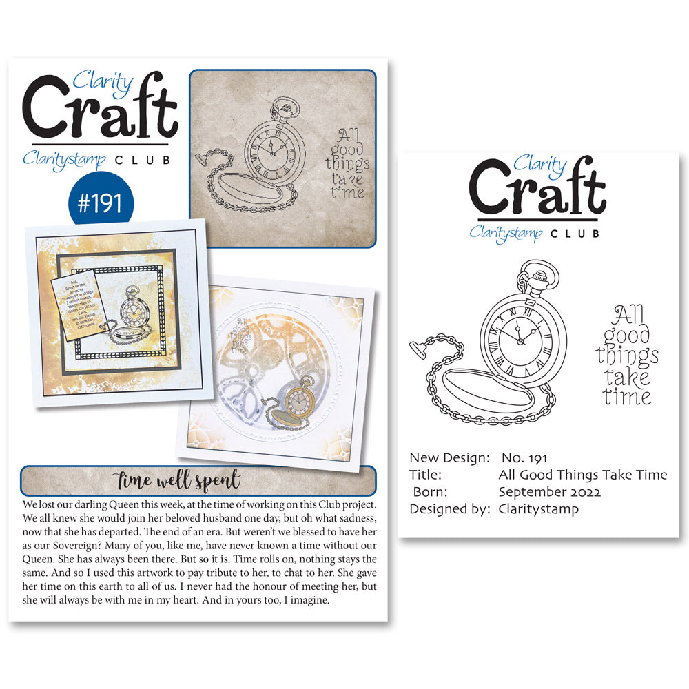 New Design Stamp Club Back Issue - 191 - All Good Things Take Time