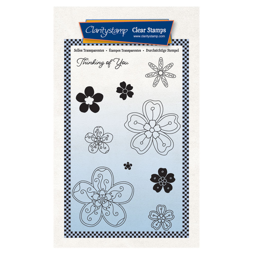 Beauty Bloom A6 Stamp & Mask Set