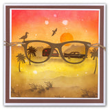 Summer Shades A5 Square Stamp & Mask Set