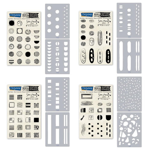 Sam's Shapes - Mixed Impressions A5 Stamp & Stencil Collection