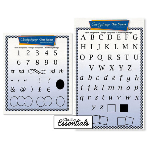 Letterbox Alphabet & Numbers A5 & A5 Square Stamp & Mask Collection