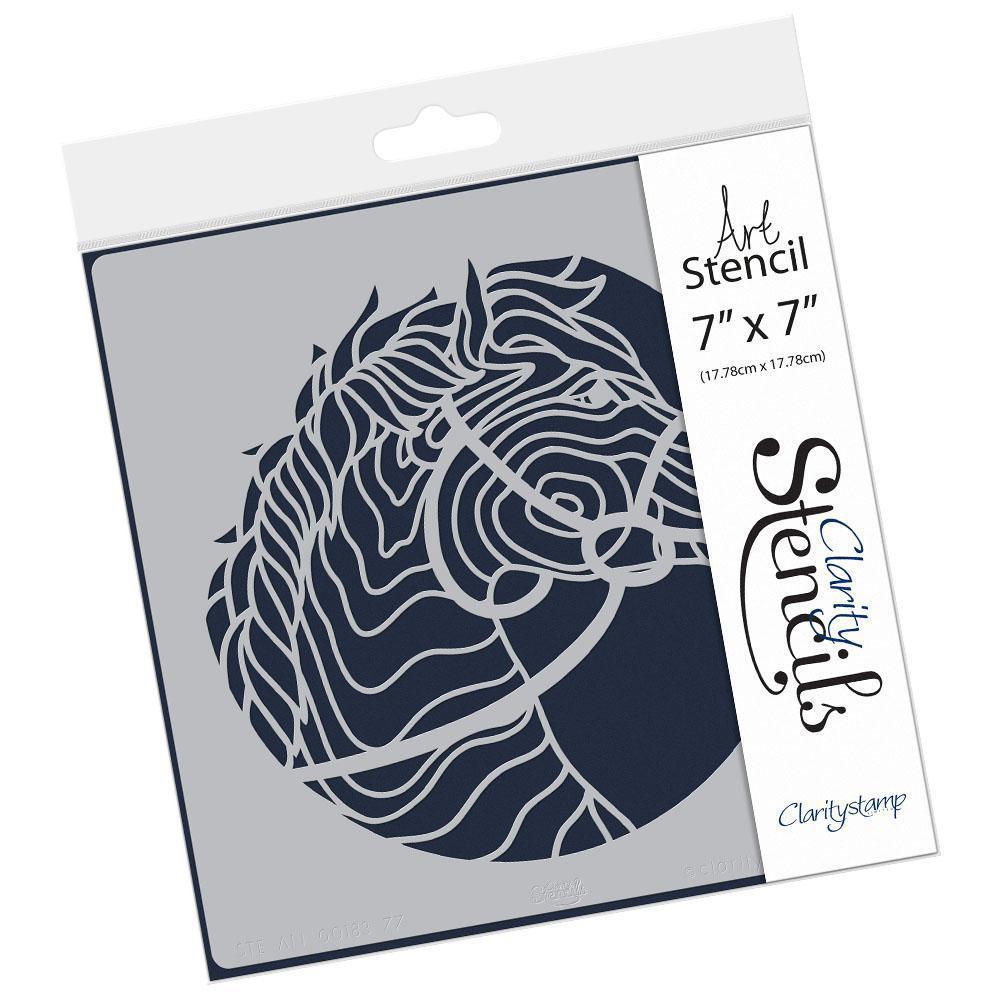 Horse Head 7" x 7" Stencil